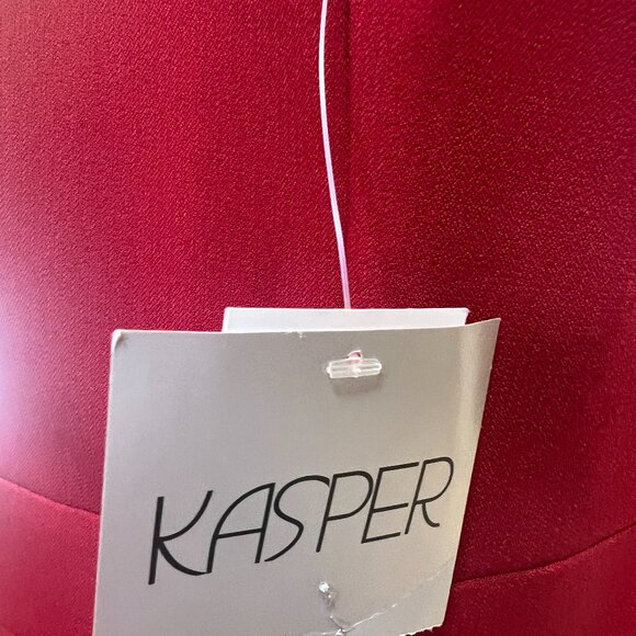 NEW KASPER Sleeveless Sheath Dress - Fire Red - NWT - Seamed Waist, Size 10 - Picture 8 of 13